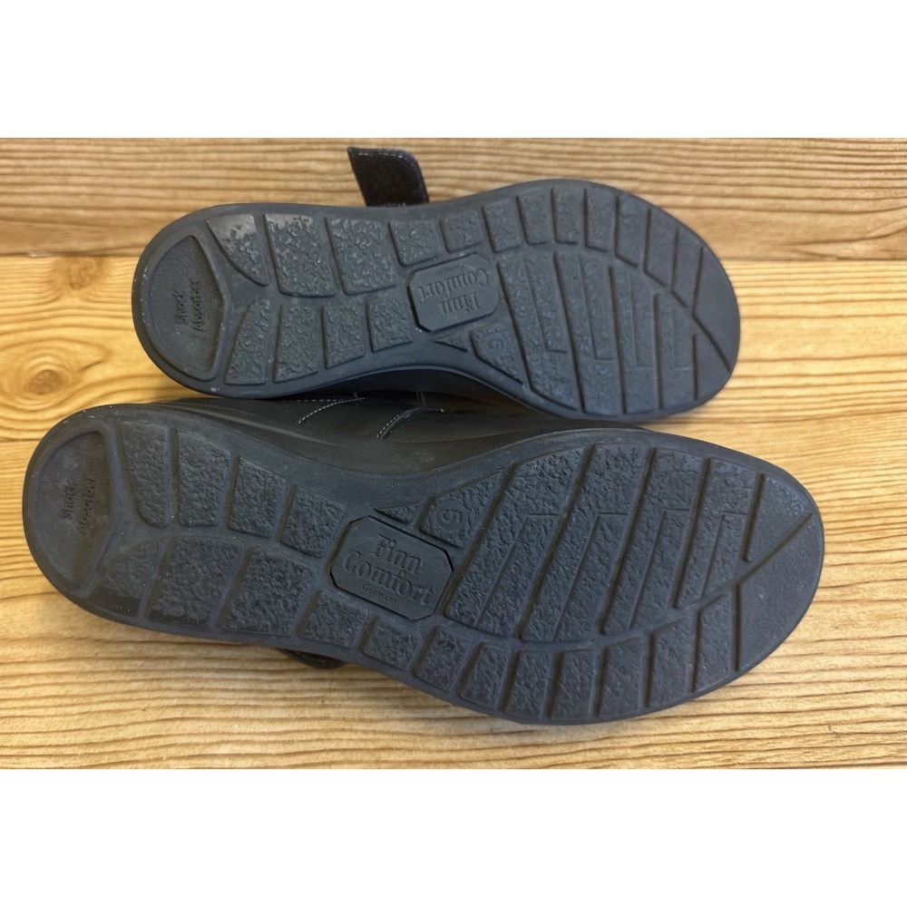Finn Mellow Comfort Women's Mary Jane Shoes Size US 5 Black Nubuck Leather - Picture 7 of 7